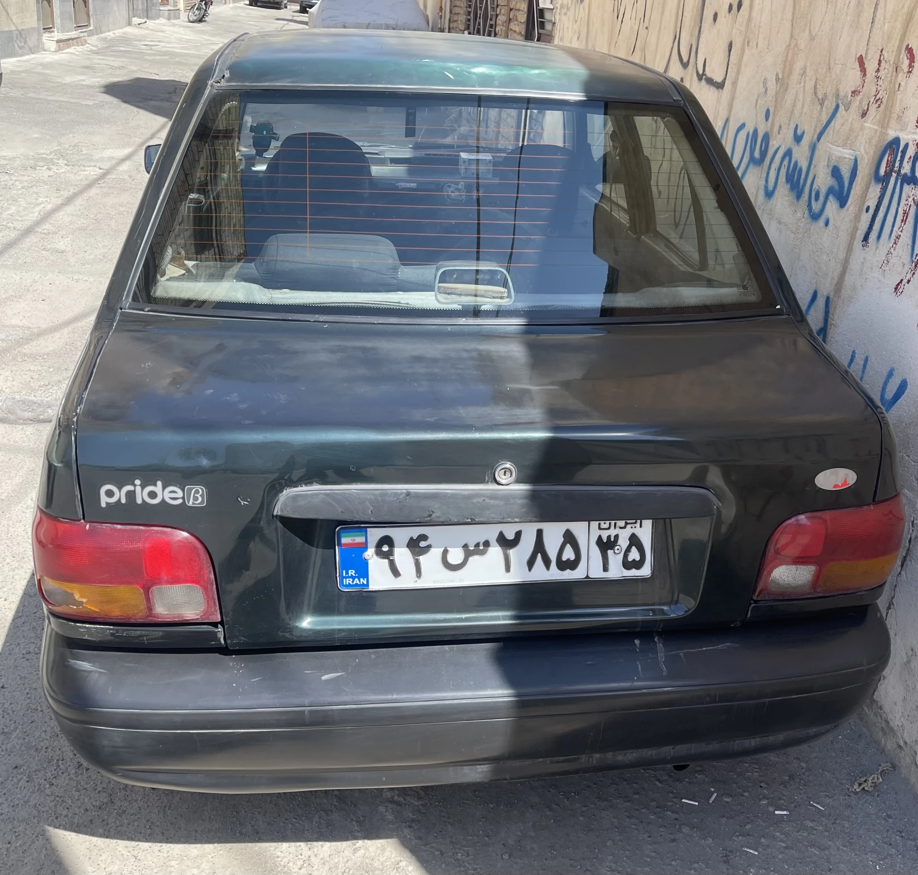 پراید صبا دوگانه کارخانه - عقب